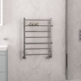 Eastbrook Velino Stainless Steel Towel Rail 800mm x 600mm Brushed   41.1116