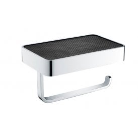 Eastbrook Vercelli Toilet Roll Holder With Leather Shelf   52.302
