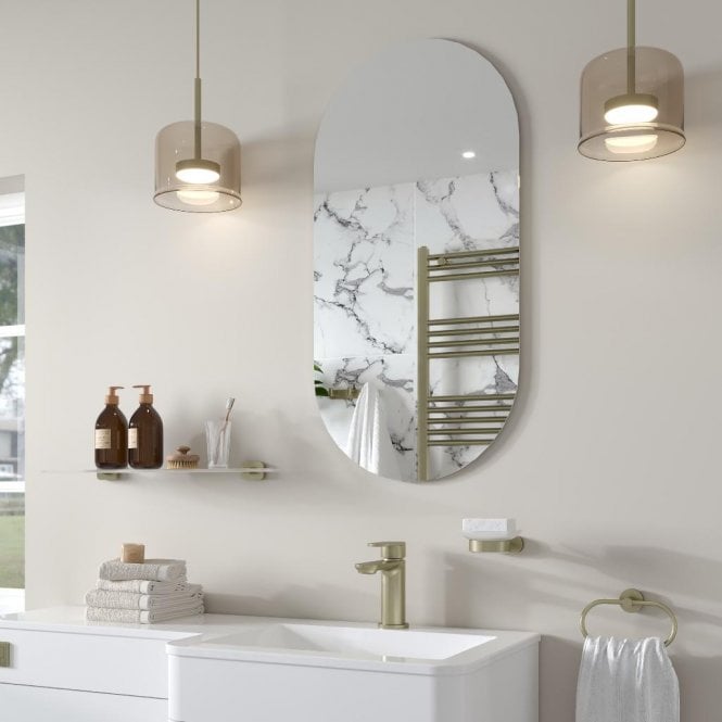 Eastbrook  Verzino 1000mm x 500mm Oval Plain Mirror 40.1043