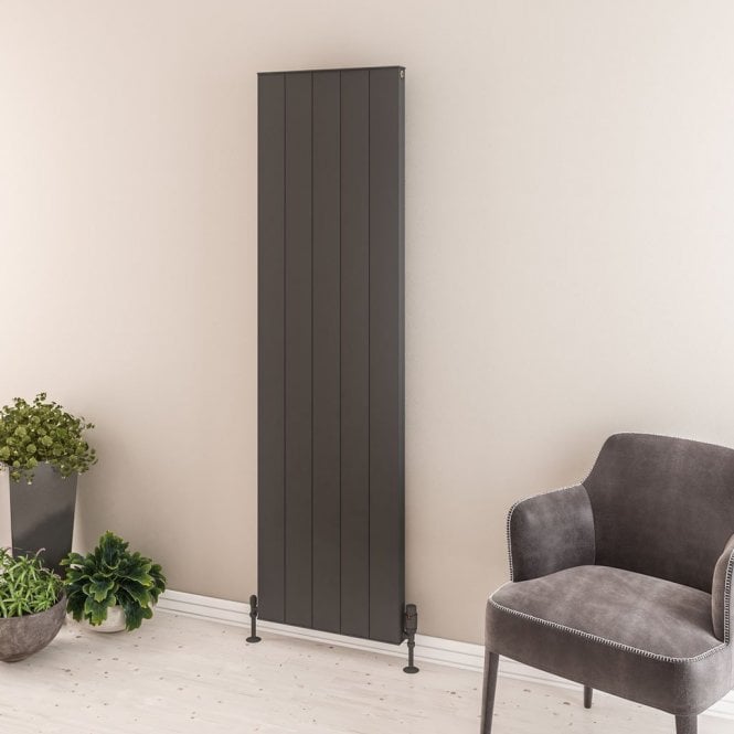 Eastbrook  Vesima 1800mm x 503mm Aluminium Radiator Matt Anthracite   86.0087