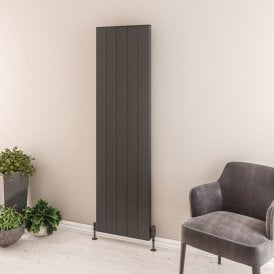 Eastbrook Vesima 1800mm x 503mm Aluminium Radiator Matt Anthracite   86.0087