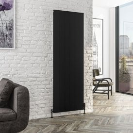 Eastbrook Vesima 1800mm x 603mm Aluminium Radiator Matt Black   86.0478