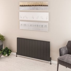 Eastbrook Vesima 600mm x 1203mm Aluminium Radiator Matt Anthracite   86.0102