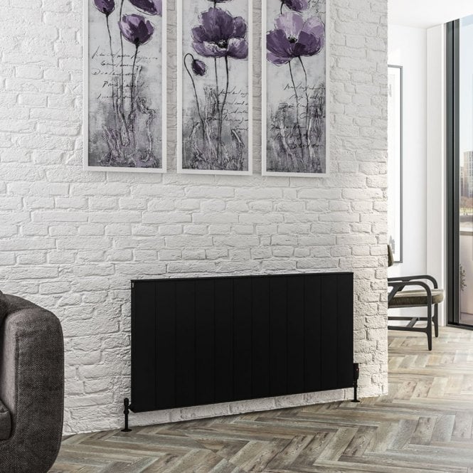 Eastbrook  Vesima 600mm x 1203mm Aluminium Radiator Matt Black   86.0103