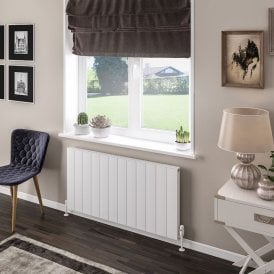 Eastbrook Vesima 600mm x 1203mm Aluminium Radiator Matt White   86.0101