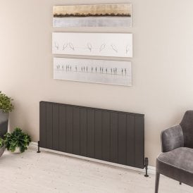 Eastbrook Vesima 600mm x 1403mm Aluminium Radiator Matt Anthracite   86.0480