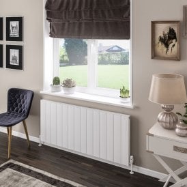 Eastbrook Vesima 600mm x 1403mm Aluminium Radiator Matt White   86.0479