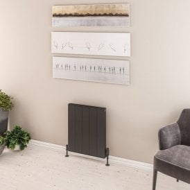Eastbrook Vesima 600mm x 503mm Aluminium Radiator Matt Anthracite   86.0090