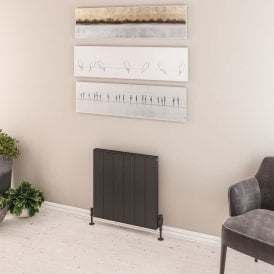 Eastbrook Vesima 600mm x 603mm Aluminium Radiator Matt Anthracite   86.0093