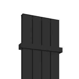 Eastbrook Vesima Towel Hanger 403mm Matt Black   89.0202