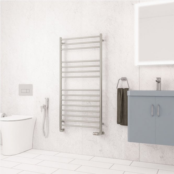 Eastbrook  Violla II 1210mm x 600mm Stainless Steel Towel Rail Brushed   41.0889