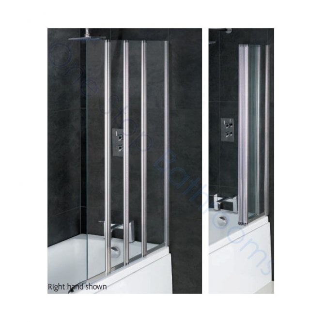 Eastbrook  Volente 1000mm 1 Fixed & 3 Folding Panel Right Hand Silver   58.710R