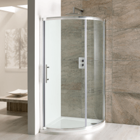 Eastbrook Volente 1000mm Single Door Quadrant Needs Special Tray Silver   58.009