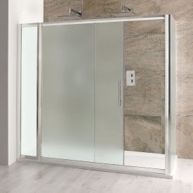Eastbrook Volente 1000mm Slider Frosted Silver/Frosted   58.014