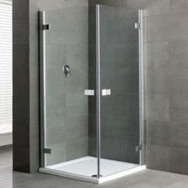 Eastbrook Volente 1000mm x 800mm Double Hinged Door Silver   58.807