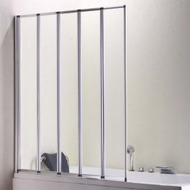 Eastbrook Volente 1250mm 5 Fold Screen Silver   58.701