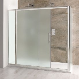 Eastbrook Volente 1600mm Slider Frosted Silver/Frosted   58.020