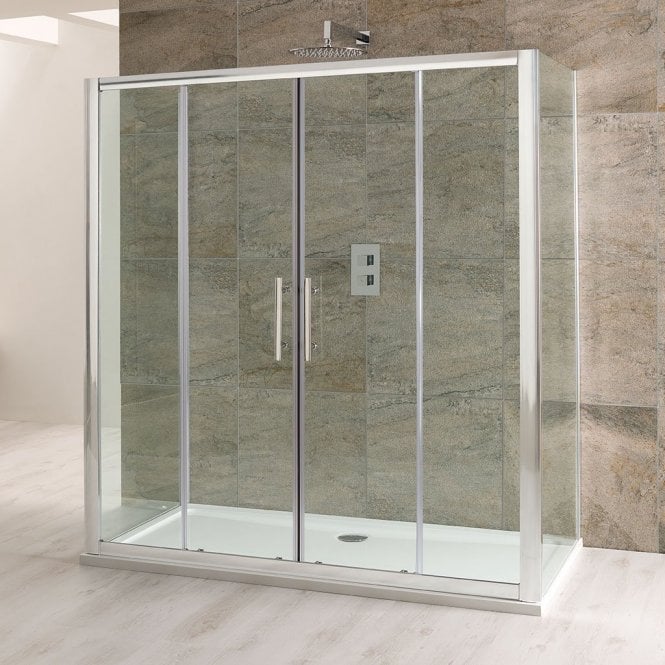 Eastbrook  Volente 1700mm Double Sliding Door Silver   58.214