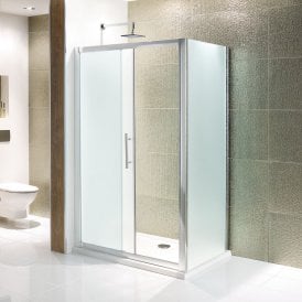 Eastbrook Volente 700mm Side Panel Frosted Silver/Frosted   58.024