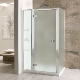 Eastbrook Volente 760mm Frosted Hinged Door Silver/Frosted   58.038