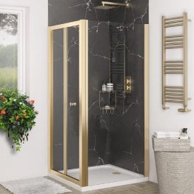 Eastbrook Volente 800mm Bifold Door Brushed Brass 58.593