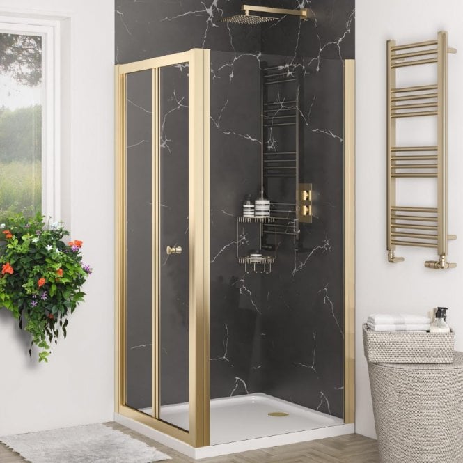 Eastbrook  Volente 800mm Side Panel Brushed Brass 58.5830000000001