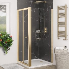 Eastbrook Volente 800mm Side Panel Brushed Brass 58.5830000000001