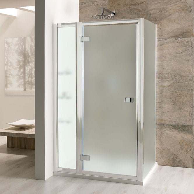 Eastbrook  Volente 900mm Frosted Hinged Door Silver/Frosted   58.040