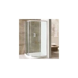 Eastbrook Volente 900mm x 800mm Single Door Offset Quadrant Silver   58.111
