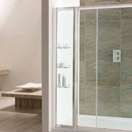 Eastbrook Volente Inline Panel With Shelves Silver   58.011