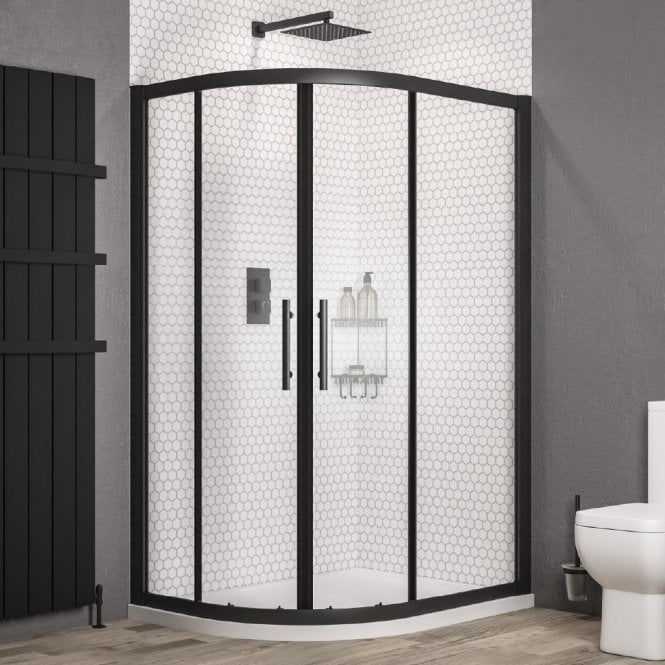 Eastbrook  Volente Offset Quad 1200mm x 900mm Matt Black 58.2003