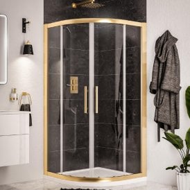 Eastbrook Volente Quad 1000mm Brushed Brass 58.543