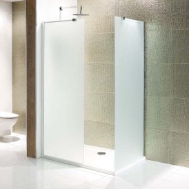 Eastbrook Volente Walk In 1200mm Frosted Panel Silver/Frosted   58.032