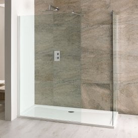 Eastbrook Volente Walk In 500mm Panel Silver   58.688