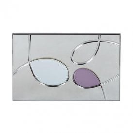 Eastbrook W Series Flush Plate Chrome/Colour Buttons   73.0014