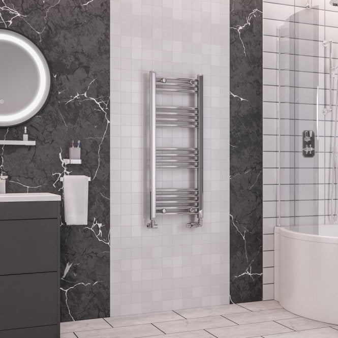 Eastbrook  Wendover Curved Multirail 1000mm x 400mm Chrome   41.0037