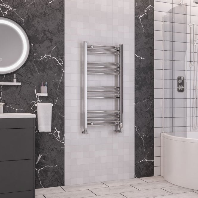 Eastbrook  Wendover Curved Multirail 1000mm x 500mm Chrome   41.0039