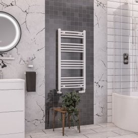 Eastbrook Wendover Curved Multirail 1000mm x 500mm White   41.0040