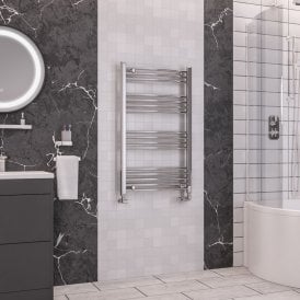 Eastbrook Wendover Curved Multirail 1000mm x 600mm Chrome   41.0041