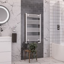 Eastbrook Wendover Curved Multirail 1000mm x 600mm White   41.0042