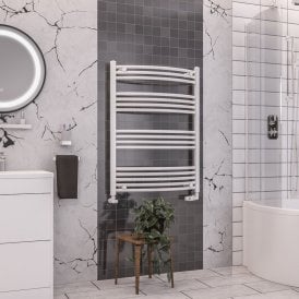 Eastbrook Wendover Curved Multirail 1000mm x 750mm White   41.0093