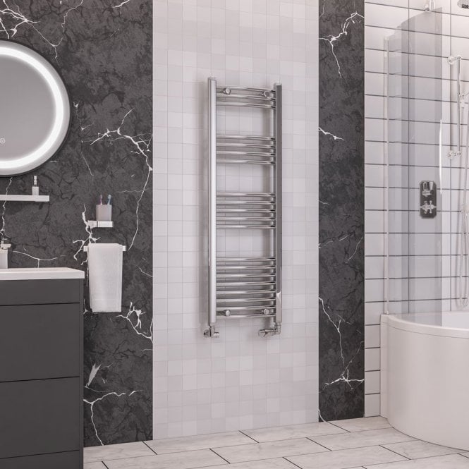Eastbrook  Wendover Curved Multirail 1200mm x 400mm Chrome   41.0043