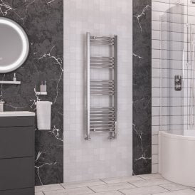 Eastbrook Wendover Curved Multirail 1200mm x 400mm Chrome   41.0043
