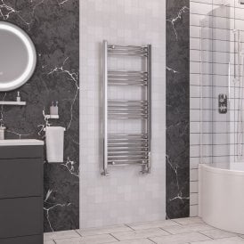 Eastbrook Wendover Curved Multirail 1200mm x 500mm Chrome   41.0045