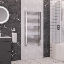 Eastbrook Wendover Curved Multirail 1200mm x 600mm Chrome   41.0047