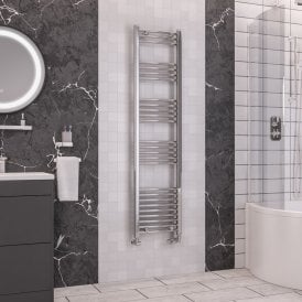 Eastbrook Wendover Curved Multirail 1600mm x 400mm Chrome   41.0049
