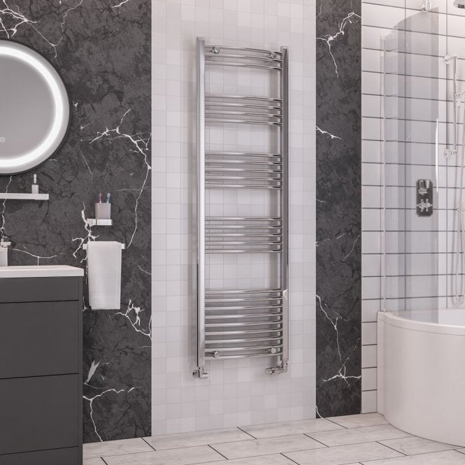 Eastbrook  Wendover Curved Multirail 1600mm x 500mm Chrome   41.0051