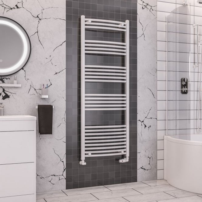 Eastbrook  Wendover Curved Multirail 1600mm x 600mm White   41.0054