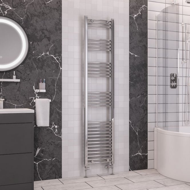 Eastbrook  Wendover Curved Multirail 1800mm x 400mm Chrome   41.0055