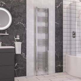 Eastbrook Wendover Curved Multirail 1800mm x 400mm Chrome   41.0055
